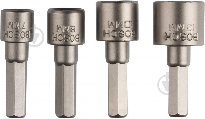 Набор бит Bosch HEX M7/8/10/13 4 шт. 2609255904 - фото 1