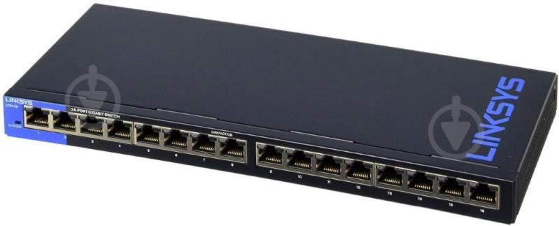 Комутатор Linksys LGS116 - фото 1