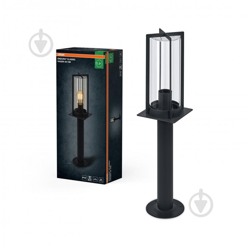 Столб Osram E27 IP44 темно-серый Hagen 50 см - фото 1