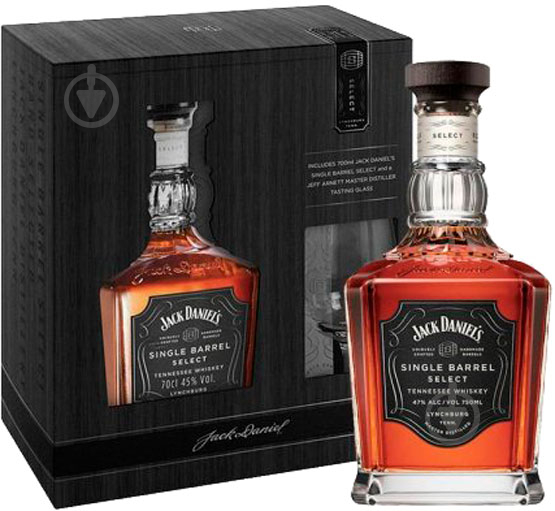 Віскі Jack Daniel's Single Barrel з келихом для дегустації 0,7 л - фото 1