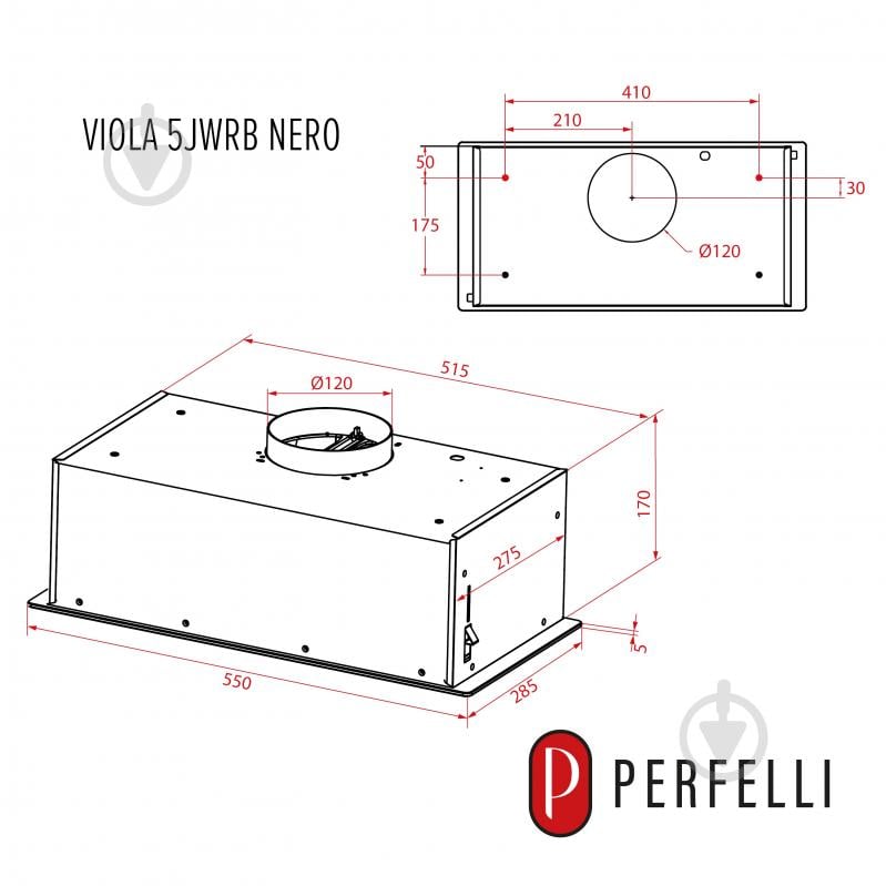 Вытяжка Aden VIOLA 5JWRB NERO встраиваемая - фото 20 Вытяжка Aden VIOLA 5JWRB NERO встраиваемая - фото 20