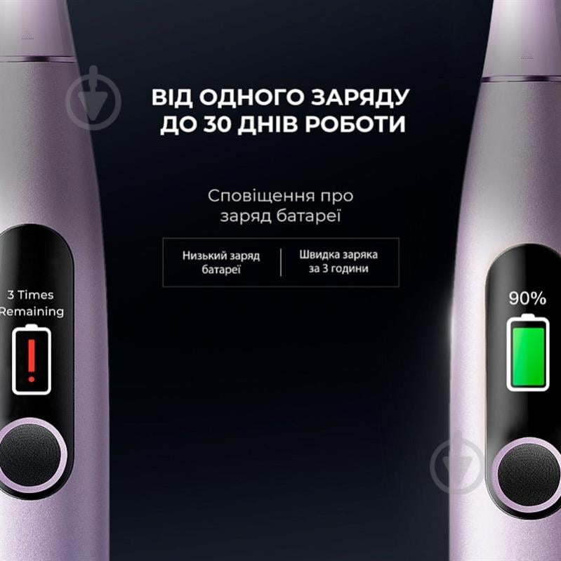 Электрическая зубная щетка Oclean X Pro Digital Purple - фото 8