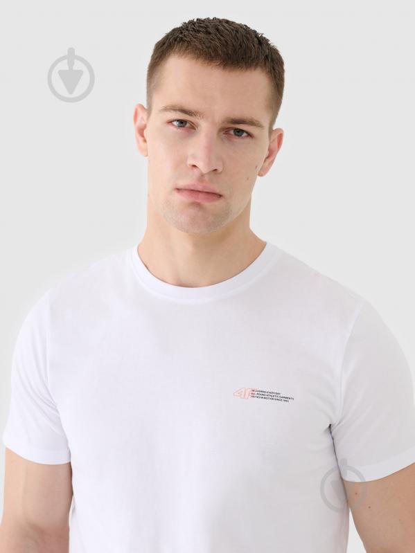 Футболка 4F TSHIRT M2003 4FWSS25TTSHM2003-10S р.S белый - фото 4 Футболка 4F TSHIRT M2003 4FWSS25TTSHM2003-10S р.S белый - фото 4