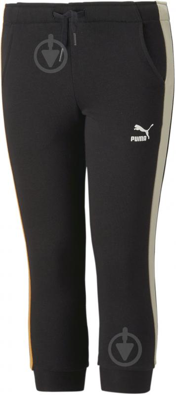 Брюки Puma T7 PUMAMATES SWEATPANTS TR 53847301 р. 140 черный - фото 1