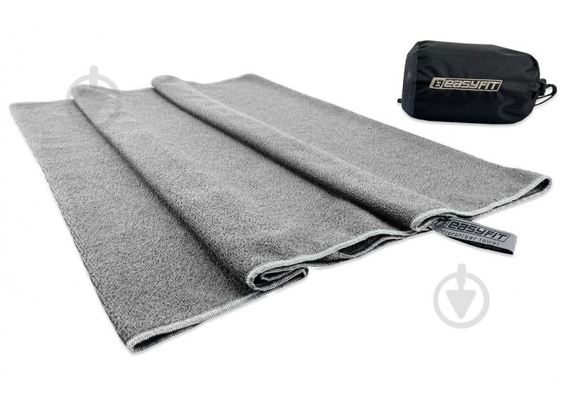 Полотенце из микрофибры 140х60 см SilverWing в сумочке 60x140 см серый EasyFit - фото 3 Полотенце из микрофибры 140х60 см SilverWing в сумочке 60x140 см серый EasyFit - фото 3