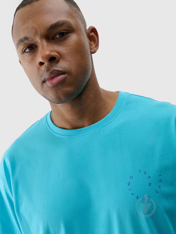 Футболка 4F TSHIRT M2131 4FRSS24TTSHM2131-48S р.S голубой - фото 3 Футболка 4F TSHIRT M2131 4FRSS24TTSHM2131-48S р.S голубой - фото 3