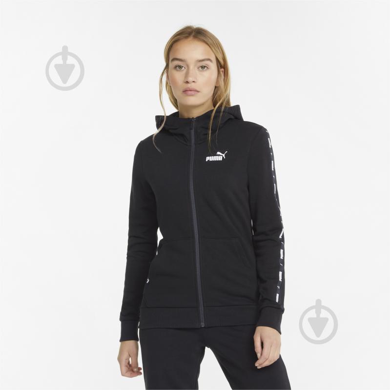 Джемпер Puma POWER Full-Zip Hoodie 84711901 р. XS чорний - фото 1