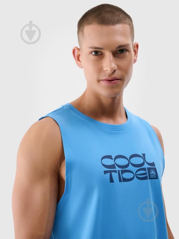 Футболка 4F SLEEVELESS M123 4FWSS25TSLEM123-33S р.S голубой - фото 2 Футболка 4F SLEEVELESS M123 4FWSS25TSLEM123-33S р.S голубой - фото 2