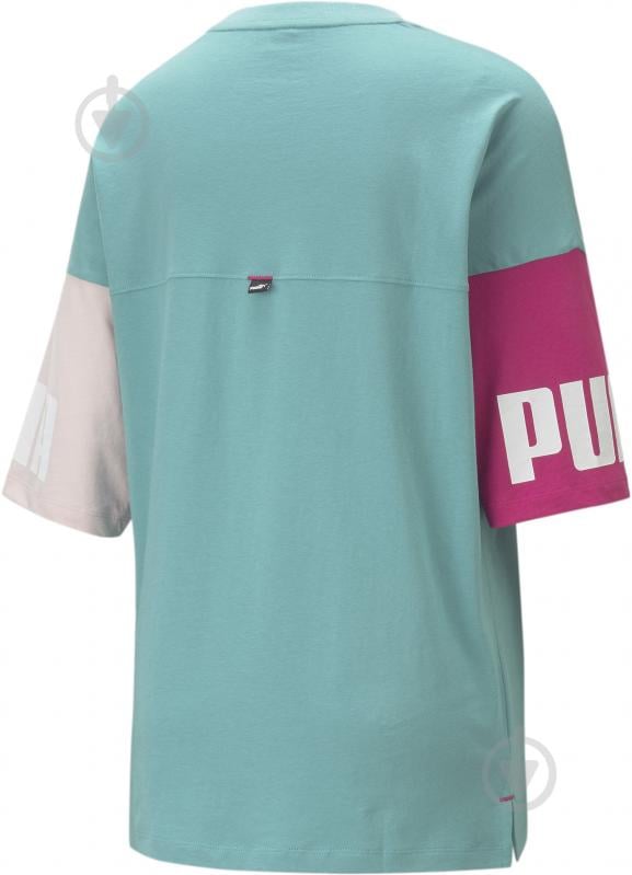 Футболка Puma Power Colorblock Tee 84712361 р.S голубой - фото 5