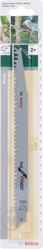 Пилочка для сабельной пилы Bosch S1131-L 2 шт. - фото 2