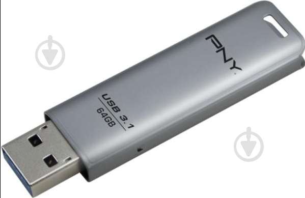 Флеш-память USB PNY 64 ГБ USB 3.1 silver (FD64GESTEEL31G-EF) - фото 1