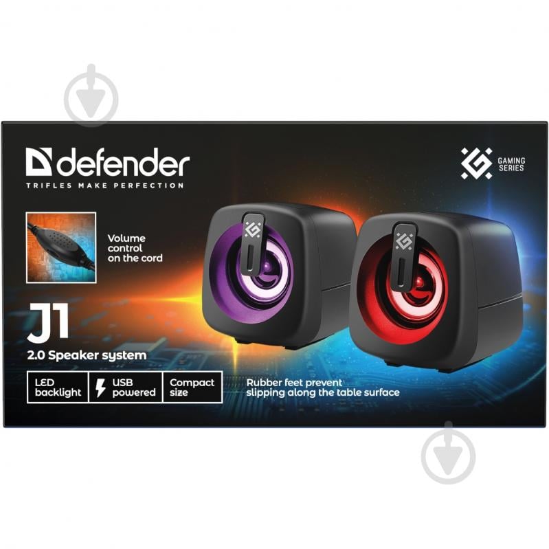 Колонки Defender J1 2.0 black (65961) - фото 7 Колонки Defender J1 2.0 black (65961) - фото 7