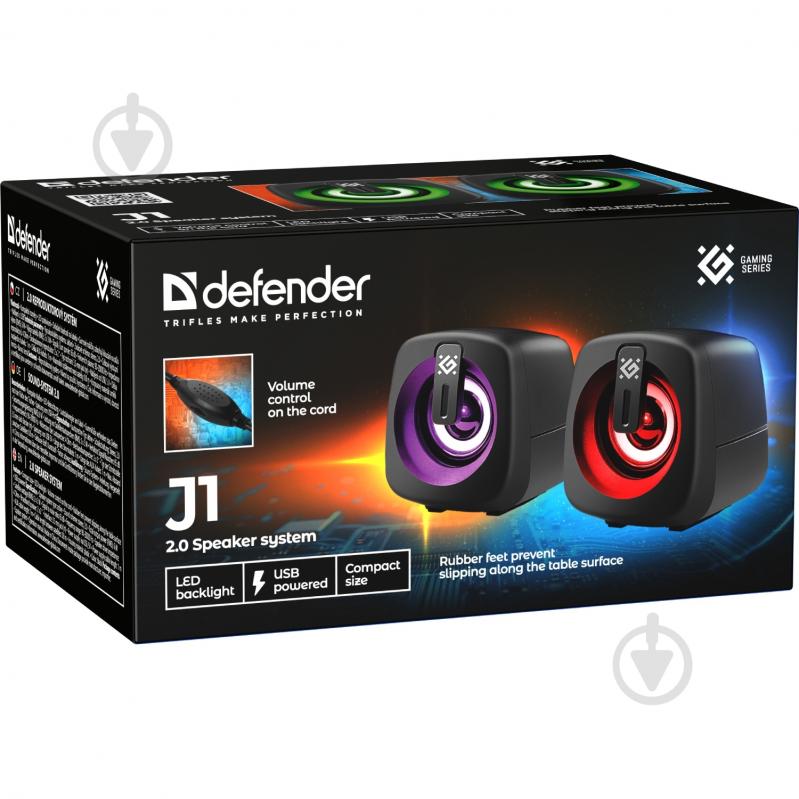Колонки Defender J1 2.0 black (65961) - фото 8 Колонки Defender J1 2.0 black (65961) - фото 8