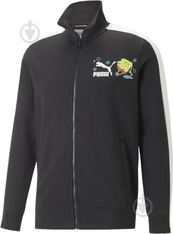 Джемпер Puma PUMA X SPONGEBOB T7 JACKET TR 53896101 р.XS черный - фото 1