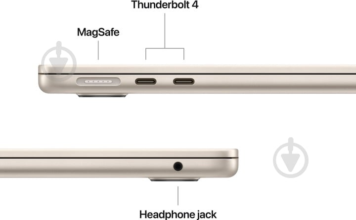 Ноутбук Apple MacBook Air M4 2025 13,6" (MW0Y3UA/A) starlight - фото 6