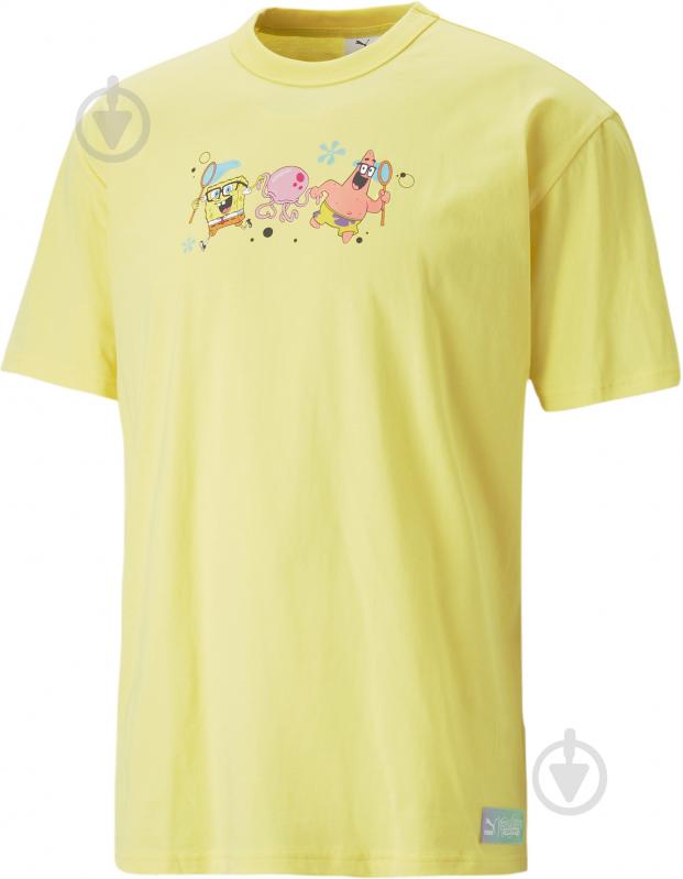 Футболка Puma PUMA X SPONGEBOB GRAPHIC TEE 53895860 р.L жовтий - фото 1