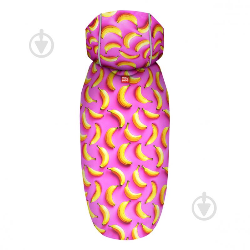 Дощовик Waudog малюнок "Банани на рожевому"L А 48-52 см B 60-70 см С 42-52 см - фото 3 Дощовик Waudog малюнок "Банани на рожевому"L А 48-52 см B 60-70 см С 42-52 см - фото 3