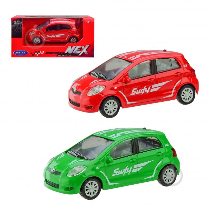 Автомодель Welly 1:43 TOYOTA YARIS в ассортименте 44003S-CW - фото 1