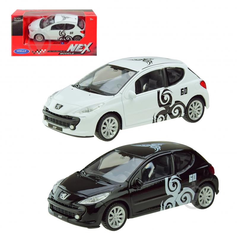 Автомодель Welly 1:43 PEUGEOT 207 в асортименті 44004S-CW - фото 1