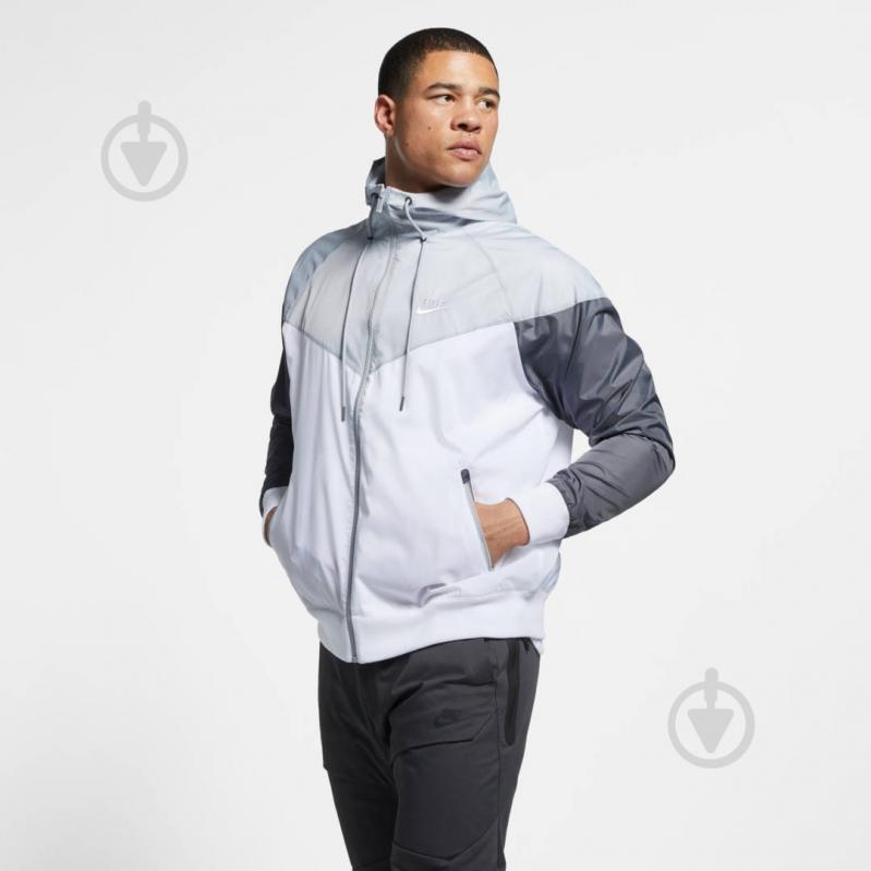 Ветровка мужская демисезонная Nike M NSW HE WR JKT HD AR2191-100 р.XXL белая - фото 4 Ветровка мужская демисезонная Nike M NSW HE WR JKT HD AR2191-100 р.XXL белая - фото 4