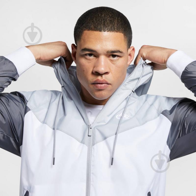 Ветровка мужская демисезонная Nike M NSW HE WR JKT HD AR2191-100 р.XXL белая - фото 6 Ветровка мужская демисезонная Nike M NSW HE WR JKT HD AR2191-100 р.XXL белая - фото 6