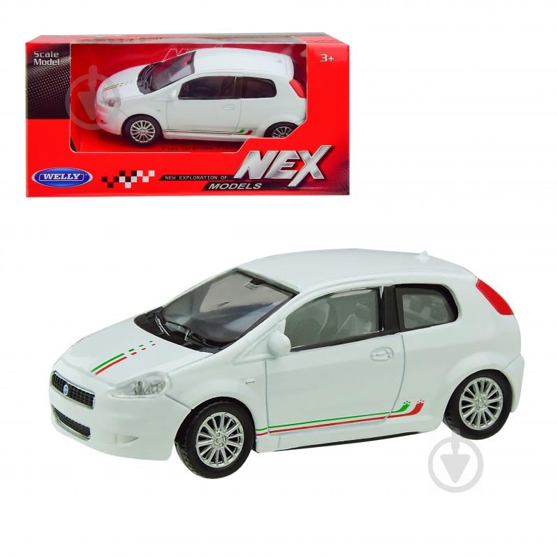 Автомодель Welly 1:43 FIAT GRANDE PUNTO в асортименті 44006RG-CW - фото 1