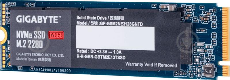 SSD-накопичувач Gigabyte 128GB M.2 PCI Express 3.0 x4 TLC (GP-GSM2NE3128GNTD) - фото 1