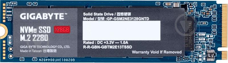 SSD-накопичувач Gigabyte 128GB M.2 PCI Express 3.0 x4 TLC (GP-GSM2NE3128GNTD) - фото 2