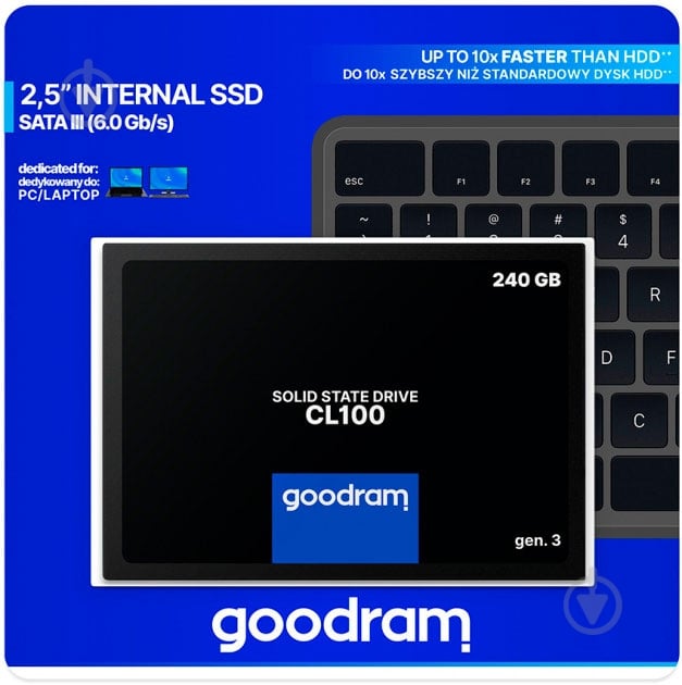 SSD-накопитель Goodram CL100 Gen.3 240GB 2,5" SATA III 3D NAND (SSDPR-CL100-240-G3) - фото 7