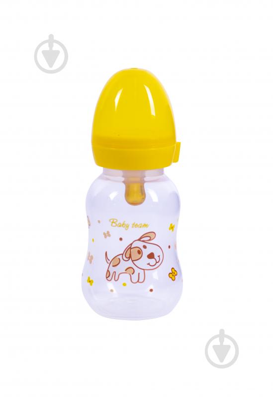 Пляшечка Baby Team з латексною соскою в асортименті 125 мл - фото 6