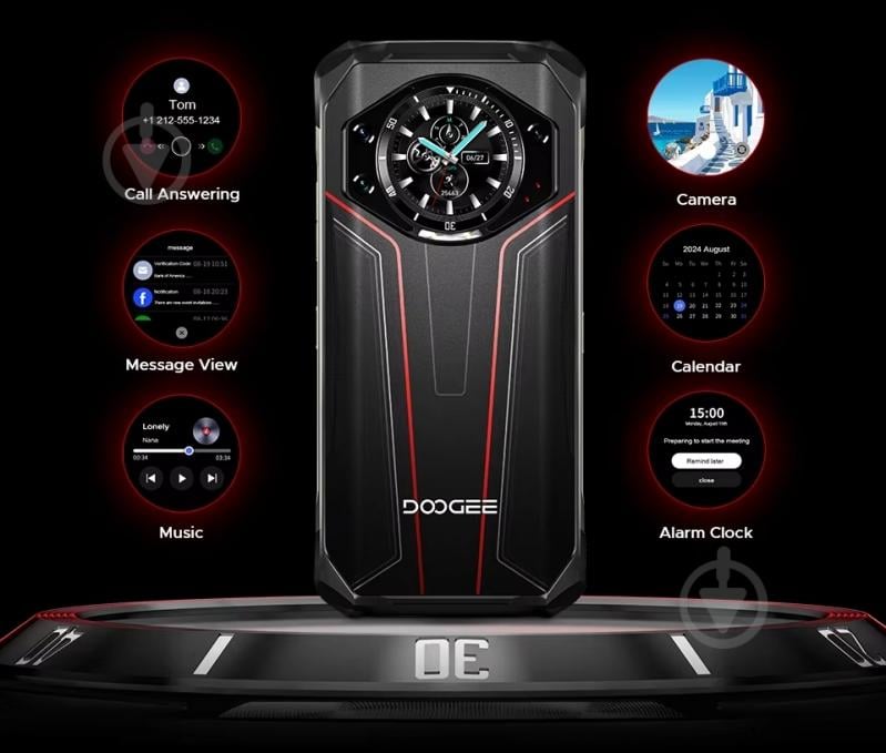 Смартфон Doogee 8/512GB black/red (S119_8_512_RD) - фото 5