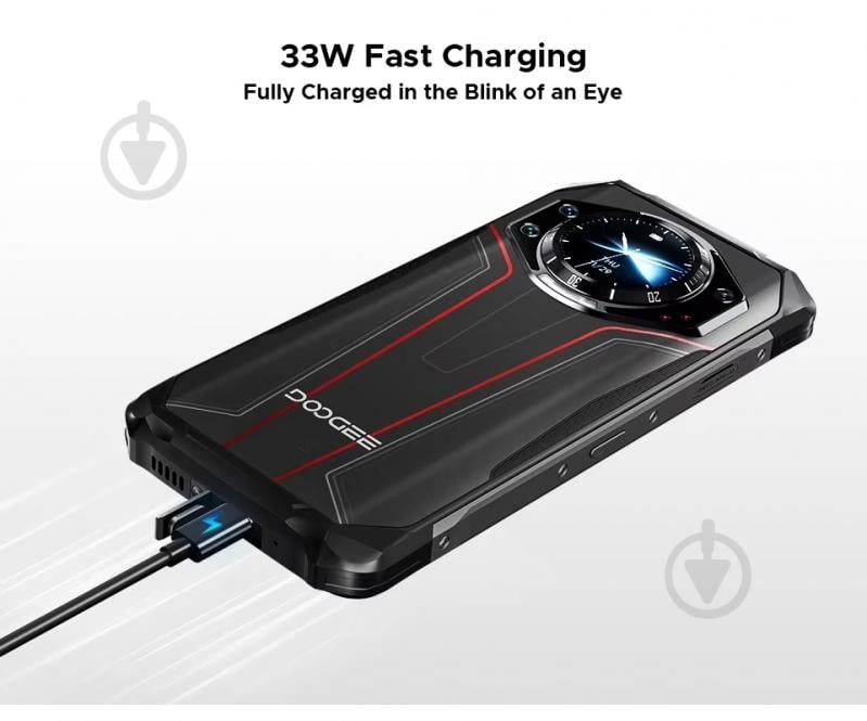Смартфон Doogee 8/512GB black/red (S119_8_512_RD) - фото 6
