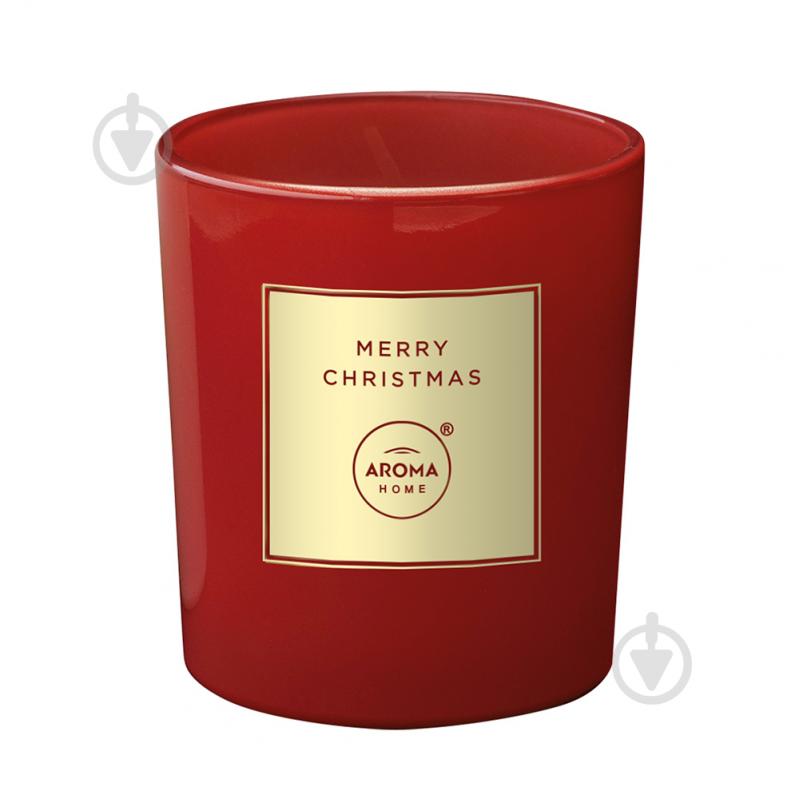 Свеча ароматическая Aroma Home Merry Christmas Яблоко и корица 230 г 839866 - фото 1