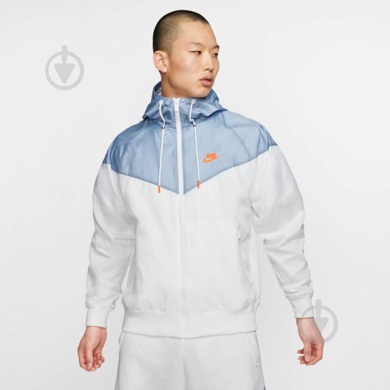 Ветровка мужская демисезонная Nike M NSW HE WR JKT HD AR2191-105 р.XL белая - фото 4