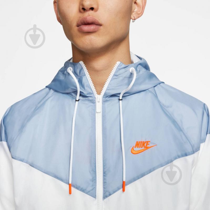 Ветровка мужская демисезонная Nike M NSW HE WR JKT HD AR2191-105 р.XL белая - фото 6