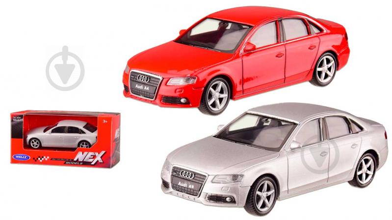 Автомодель Welly 1:43 Audi A4 в ассортименте 44019CW - фото 1