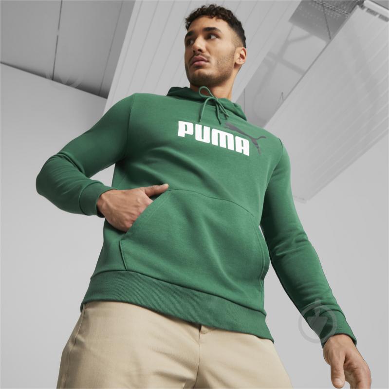 Puma big logo discount hoodie