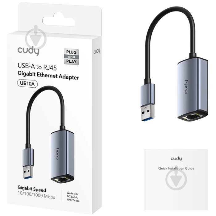 Переходник Cudy 0,15 м grey/black (UE10A) - фото 2 Переходник Cudy 0,15 м grey/black (UE10A) - фото 2