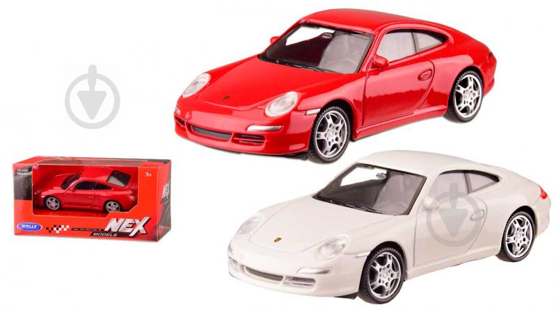 Автомодель Welly 1:43 Porsche 911 в ассортименте 44026CW - фото 1