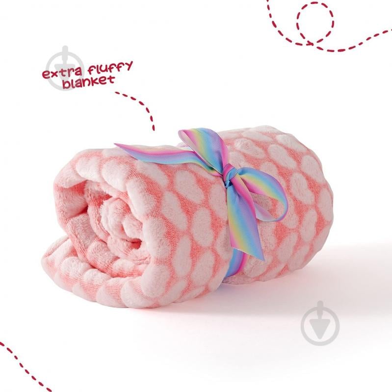 Плед Perletti Toys Lily Unicorn з м'якою іграшкою 80x120 см рожевий - фото 5