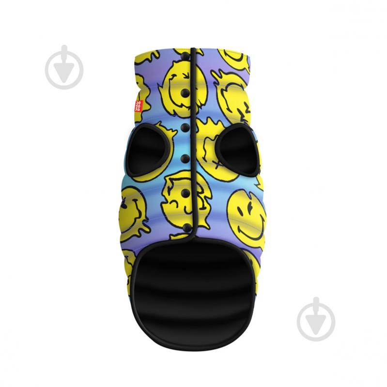 Куртка Waudog малюнок "Смайли на блакитному" XS22 В 33-36 см С 19-22 см - фото 1 Куртка Waudog малюнок "Смайли на блакитному" XS22 В 33-36 см С 19-22 см - фото 1