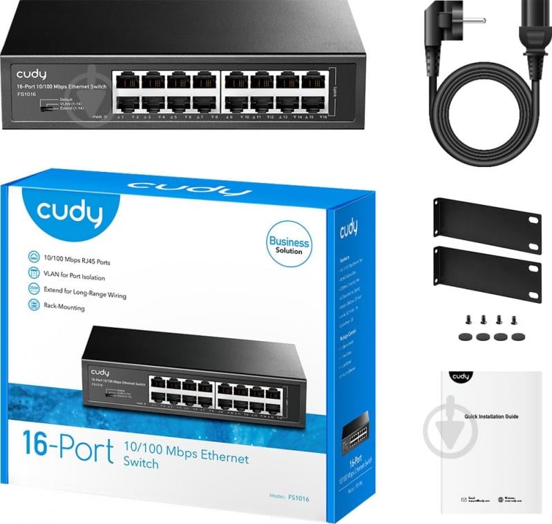 Комутатор Cudy FS1016 - фото 4 Комутатор Cudy FS1016 - фото 4