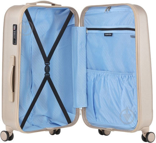 Чемодан CarryOn Skyhopper (M) 57 л бежевый 502143-M - фото 3