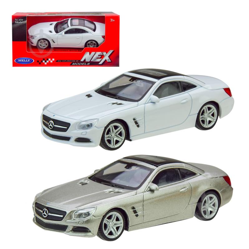 Автомодель Welly 1:43 MERCEDES-BENZ SL500 в асортименті 44043CW - фото 1