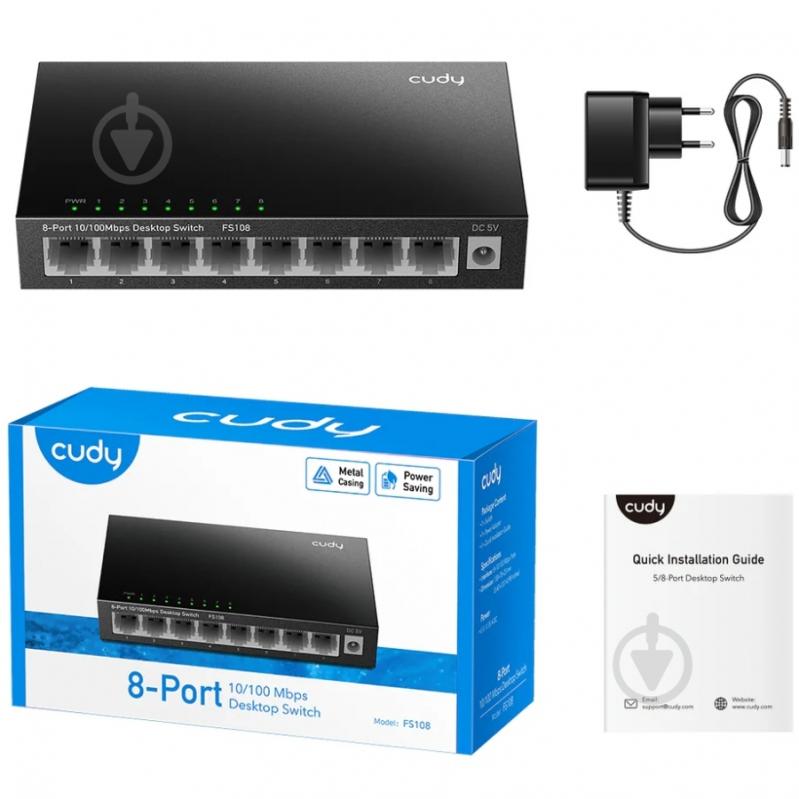 Комутатор Cudy FS108 - фото 3