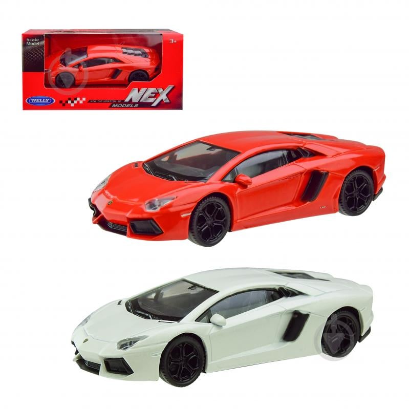 Автомодель Welly 1:43 LAMBORGHINI AVENTADOR в асортименті 44037CW - фото 1