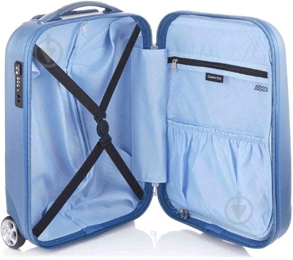 Чемодан CarryOn Skyhopper 2X (S) 32 л синий 502239-S (52) - фото 4