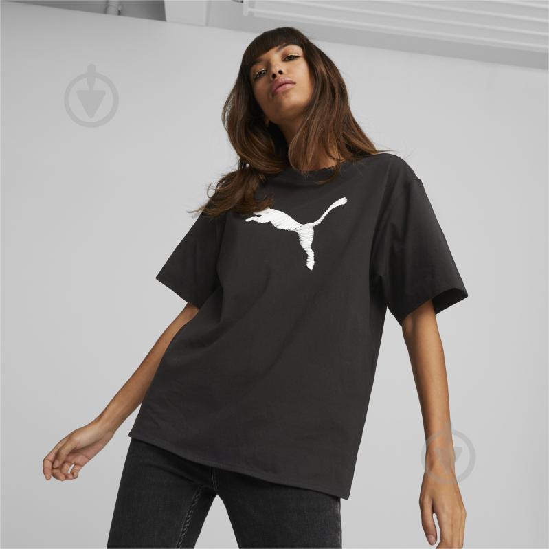 Футболка Puma HER TEE 67310701 р.XS черный - фото 3