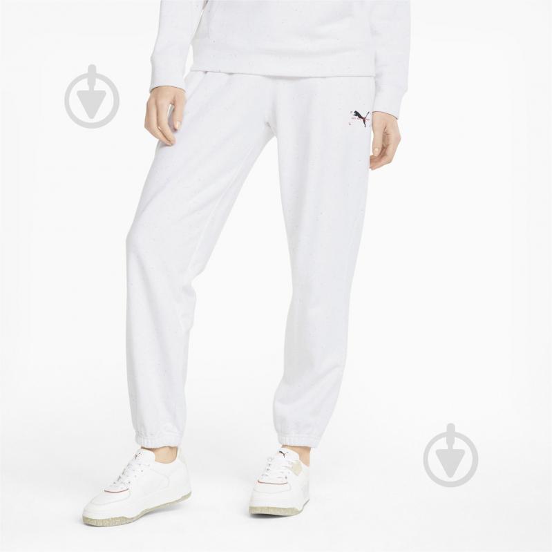 Брюки Puma RE:Collection Relaxed Pants 53396565 р. L белый - фото 1