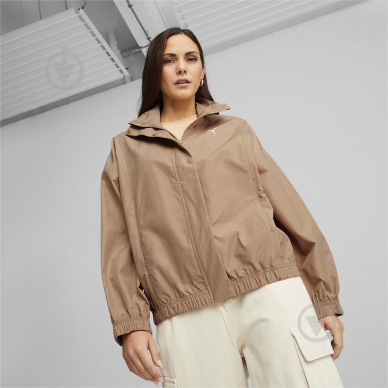 Куртка женская демисезонная Puma STYLE JACKET 67326089 р.L бежевая - фото 4
